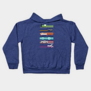 Magical Transportation Kids Hoodie